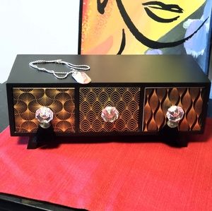 Tribal Print Jewelry Holder